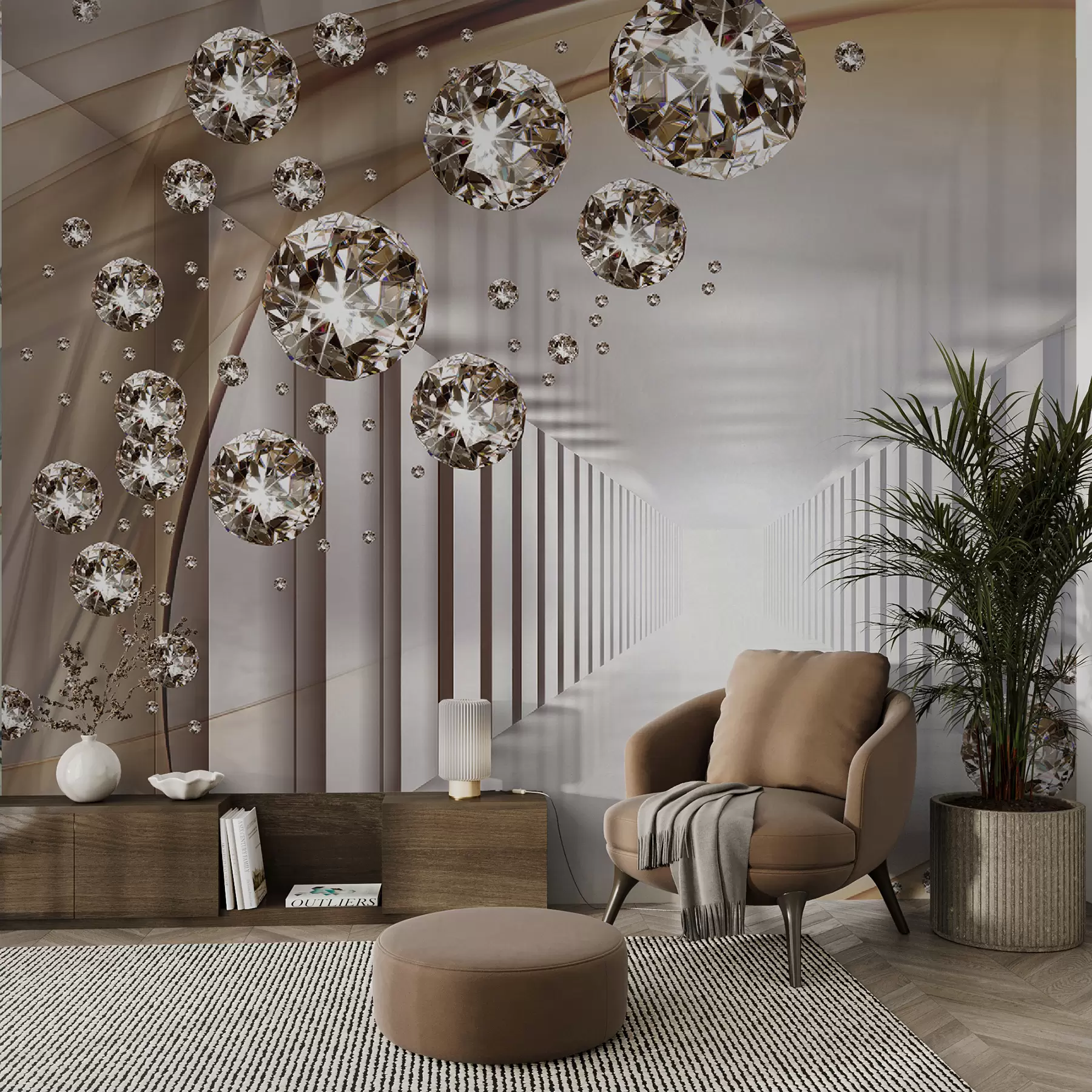 wall murals Light, interior design and decoration u79958