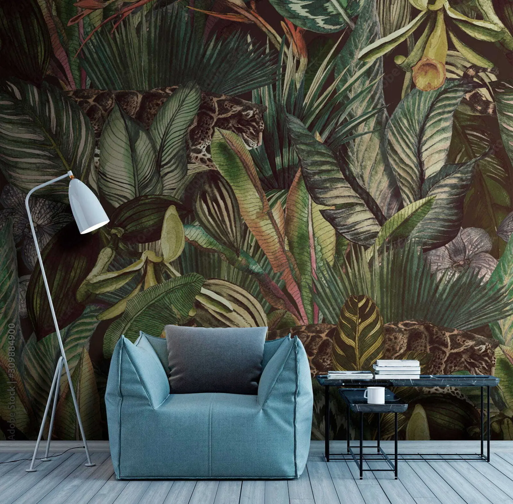 wall murals Mysterious jungle u51884