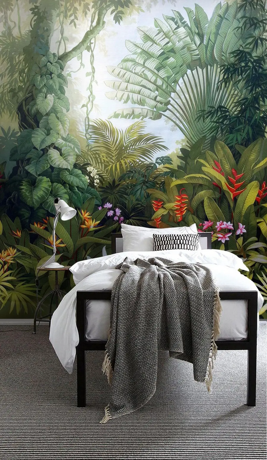 wall murals Bright tropical forest u02708