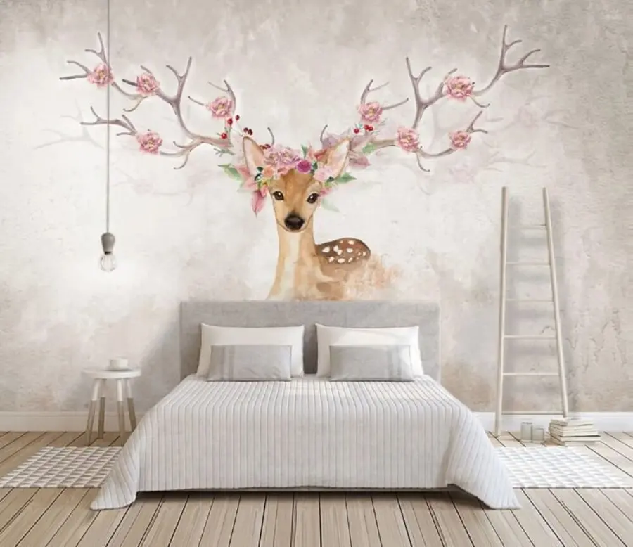 wall murals Plant, branch and paint u04671