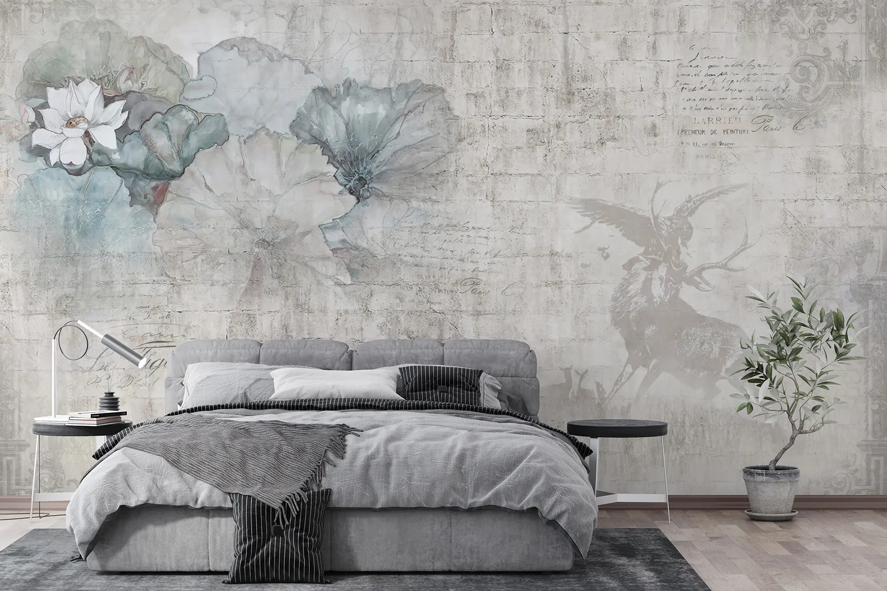 wall murals Flower, art and petal u04724