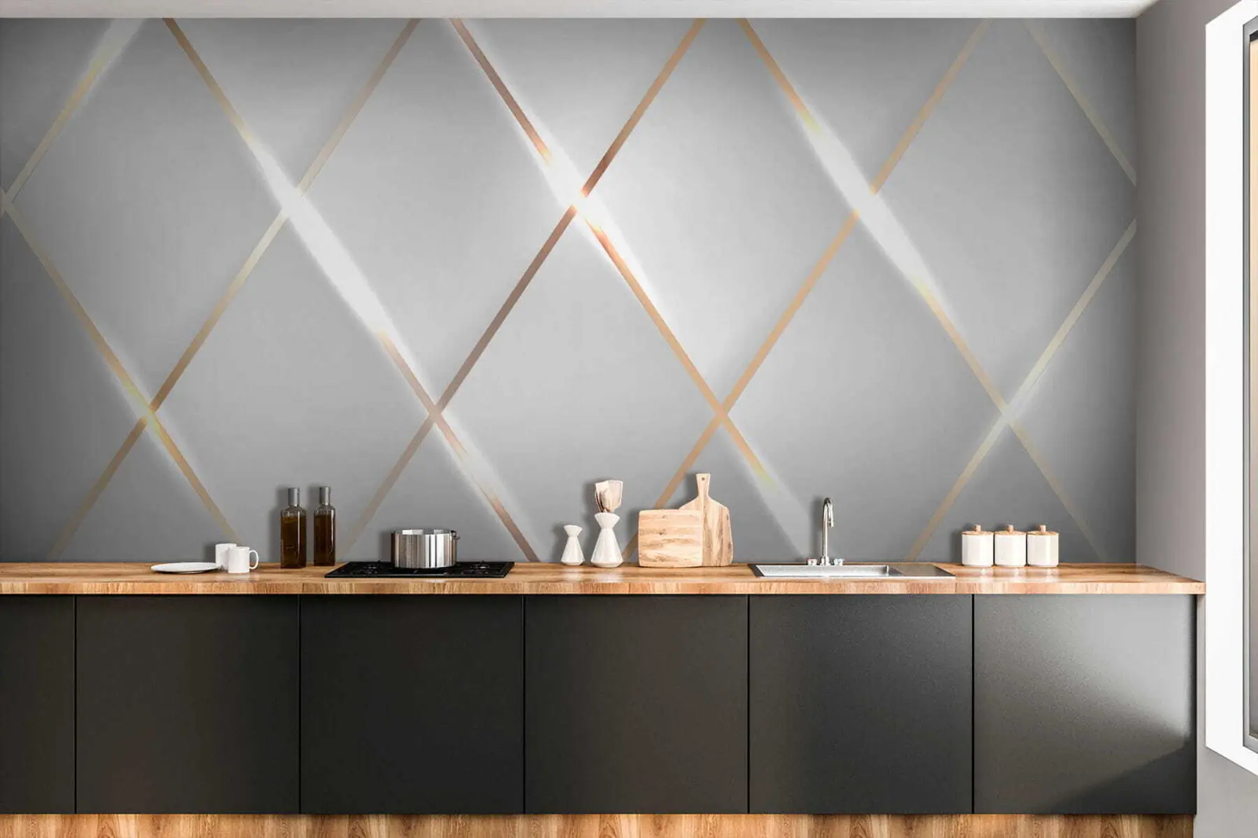 wall murals Grid on a white background u06014