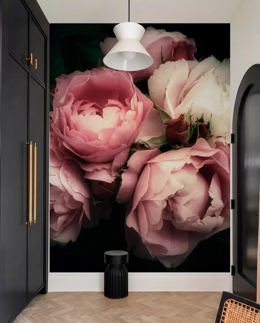 wall murals Delicate pink peonies u08062