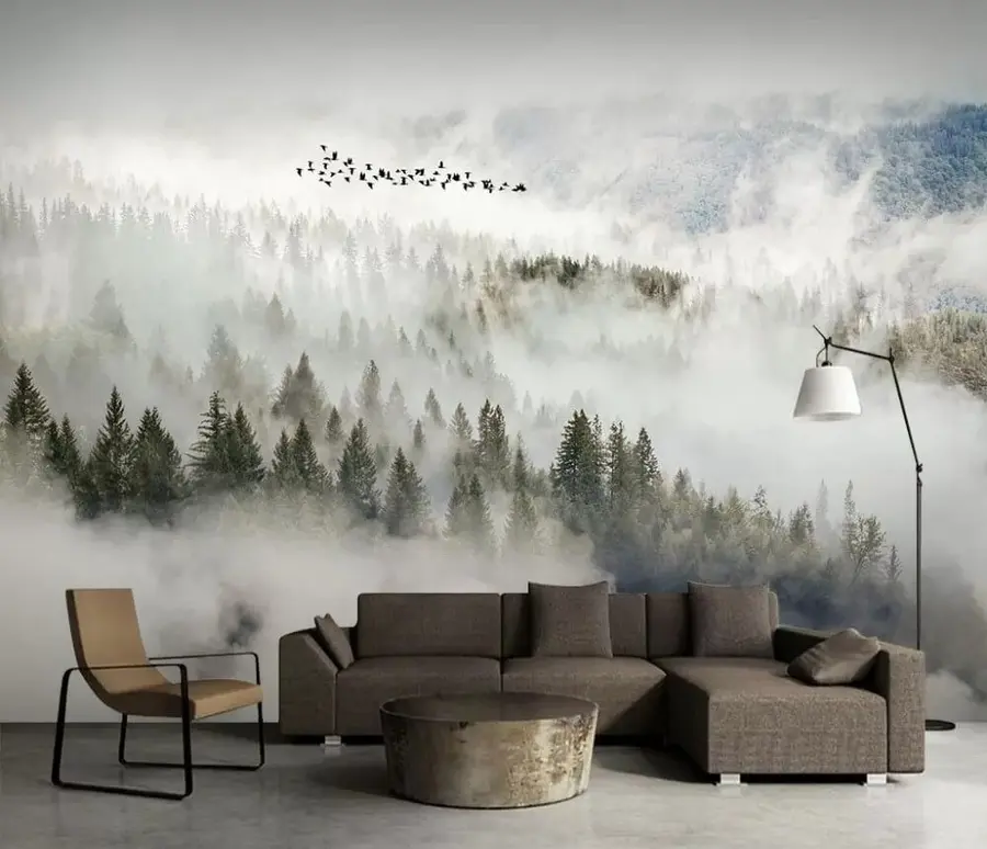 wall murals Cloud, sky and mountain u13823