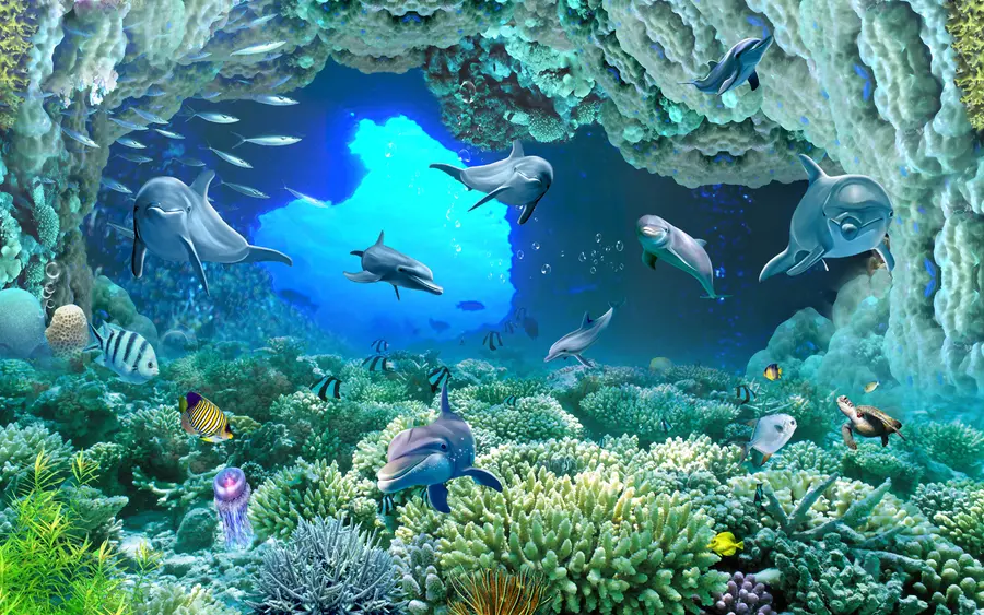 wall murals Undersea world u19233
