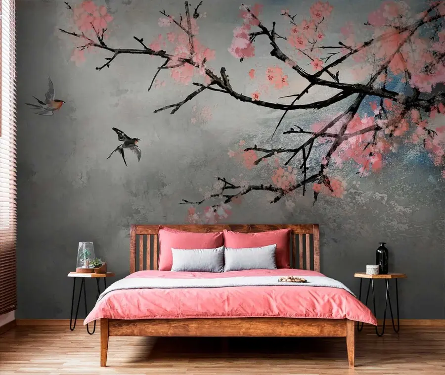 wall murals Blooming branch u21853