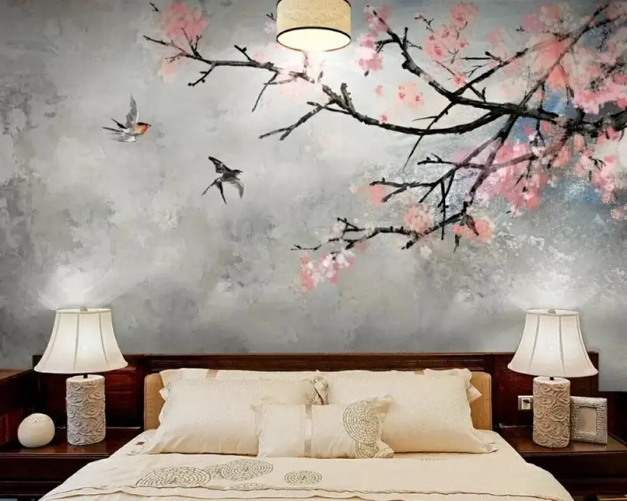 wall murals Blooming branch u21853