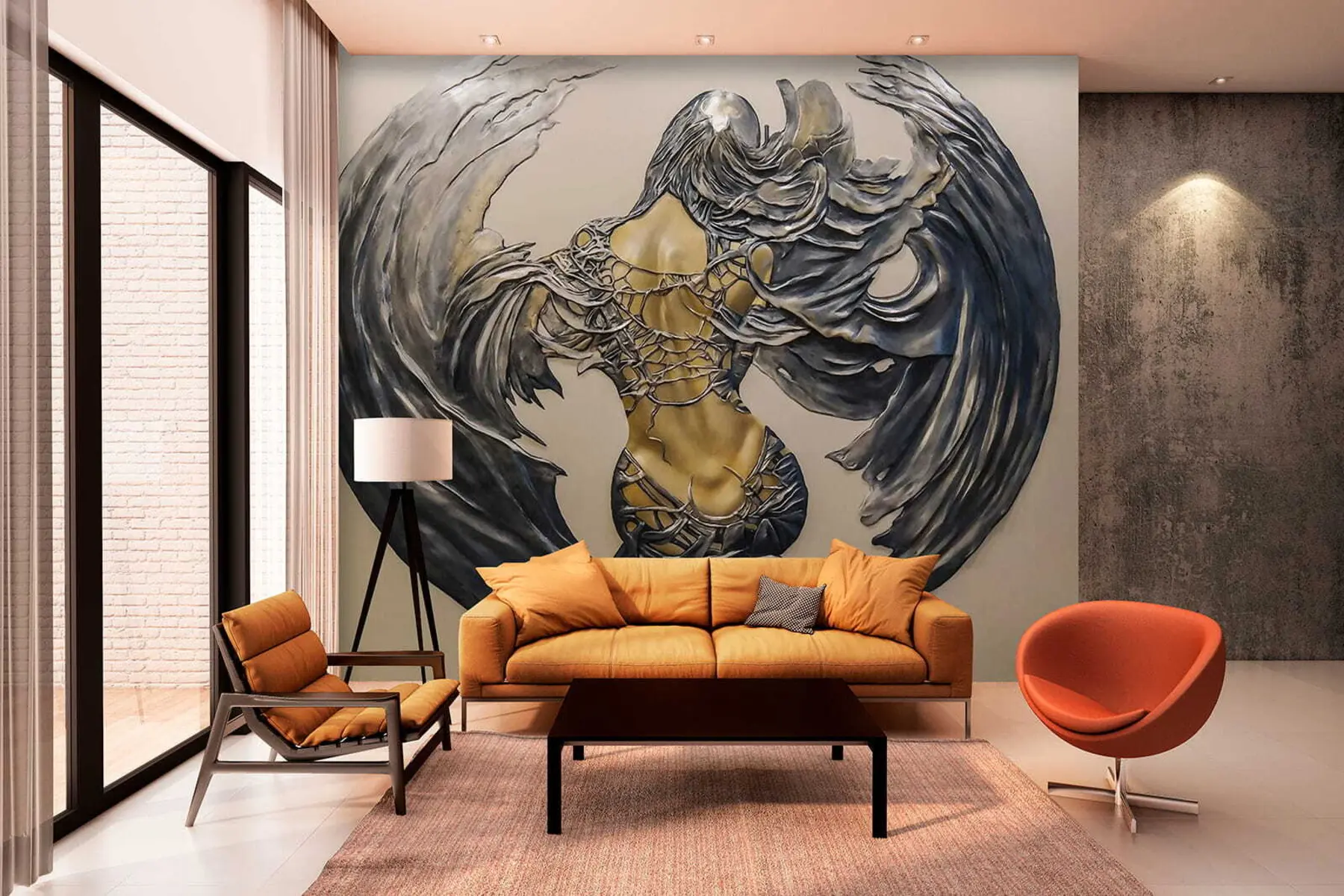 wall murals Art, wing and painting u24303