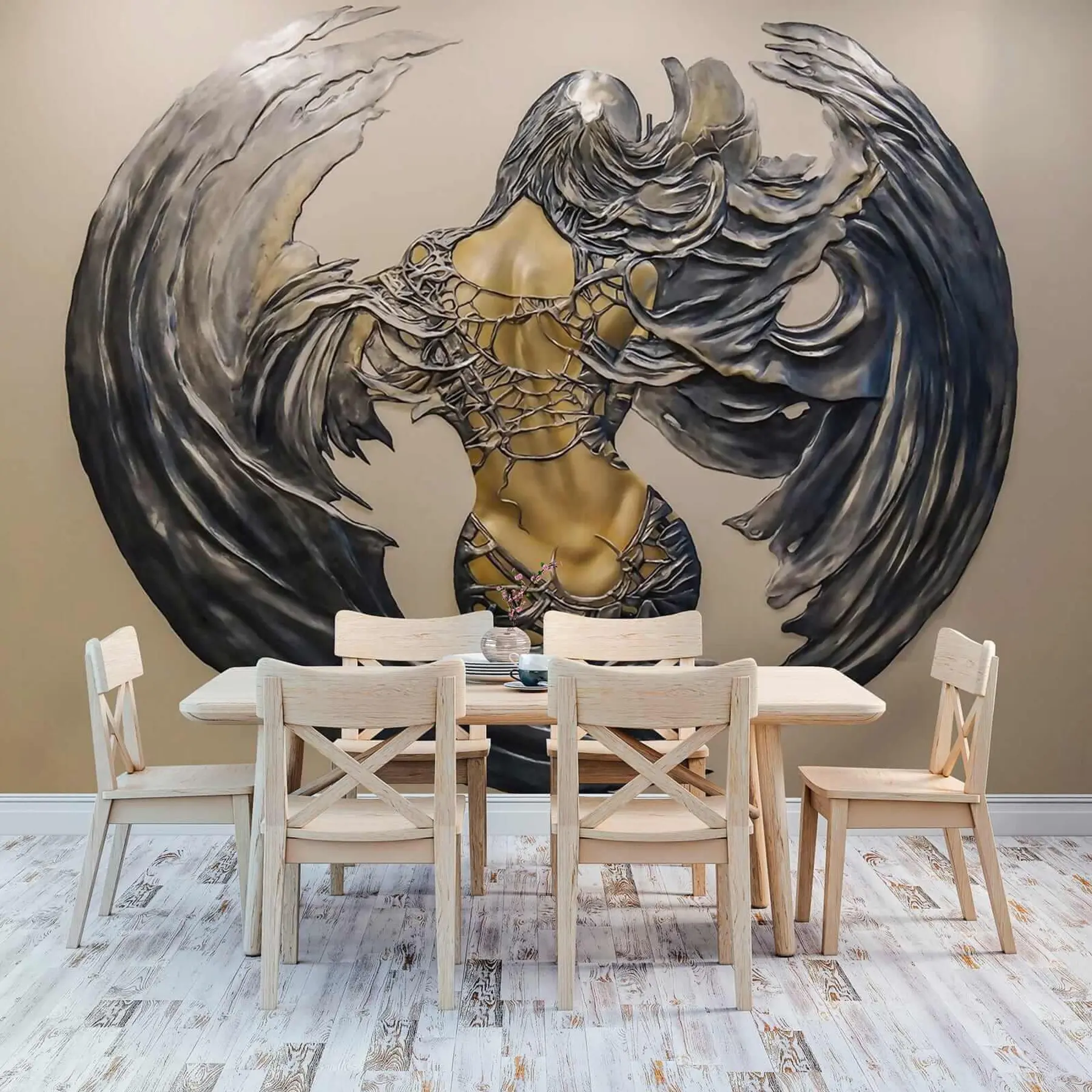 wall murals Art, wing and painting u24303