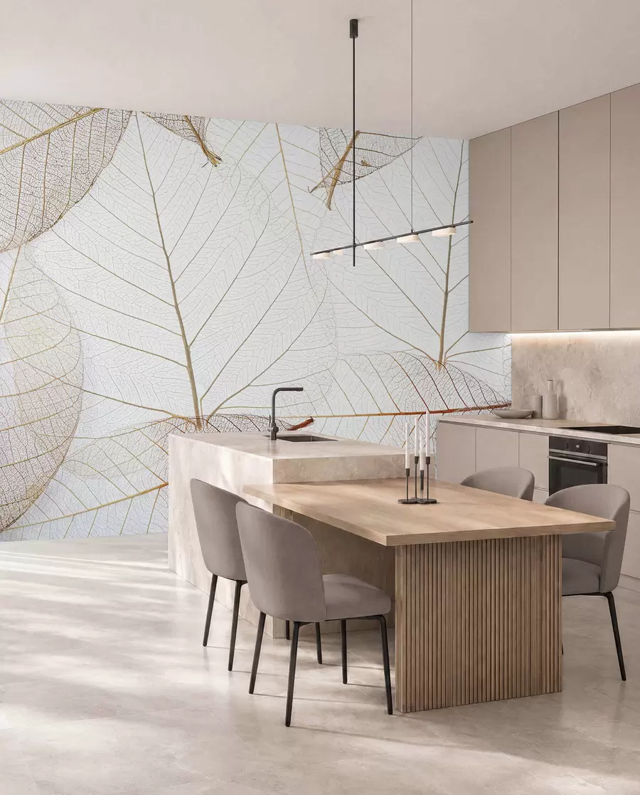 wall murals Transparent leaves u24439