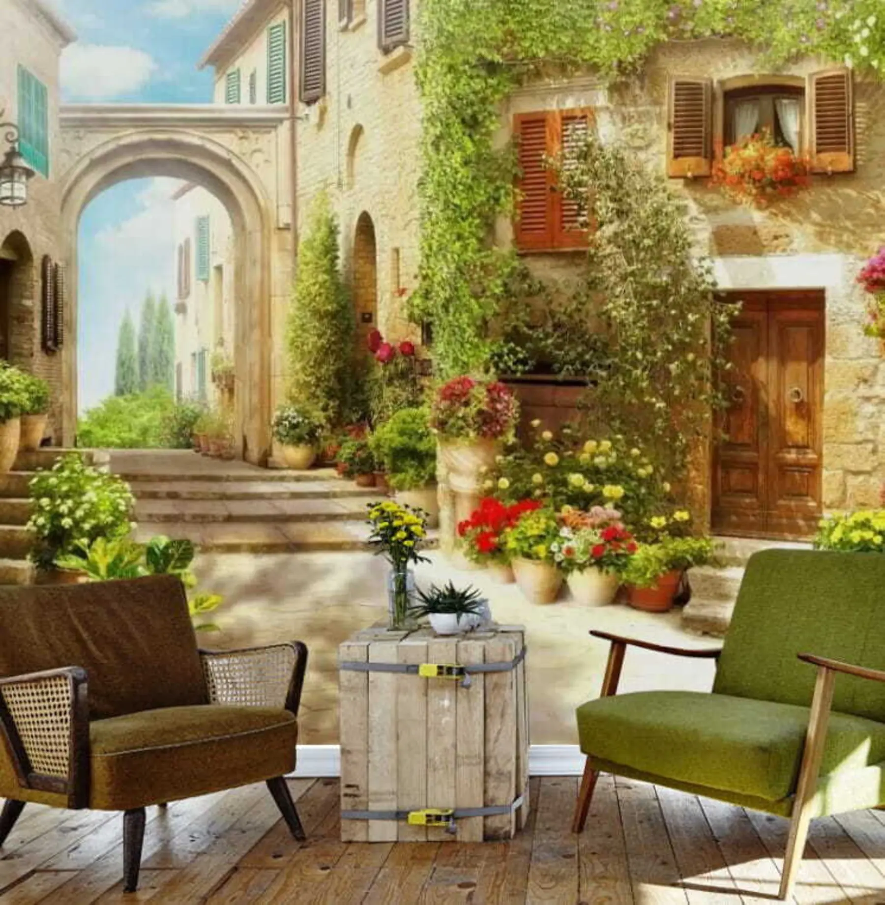 wall murals Cozy street u25419