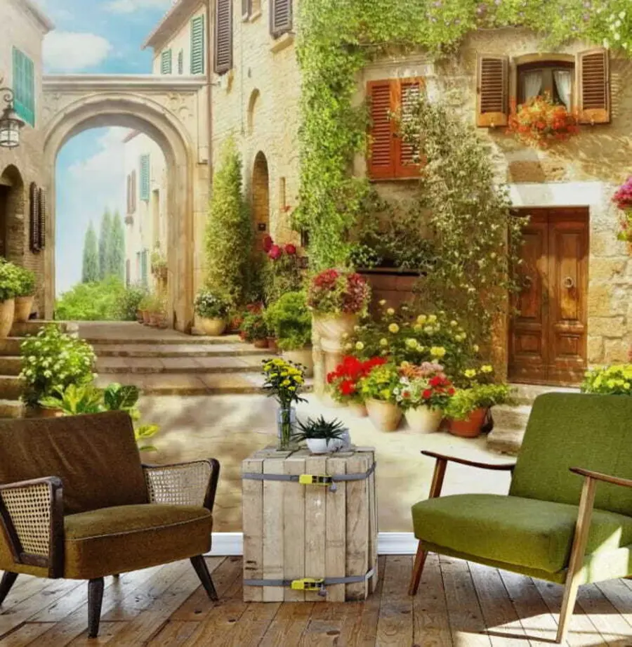 wall murals Cozy street u25419