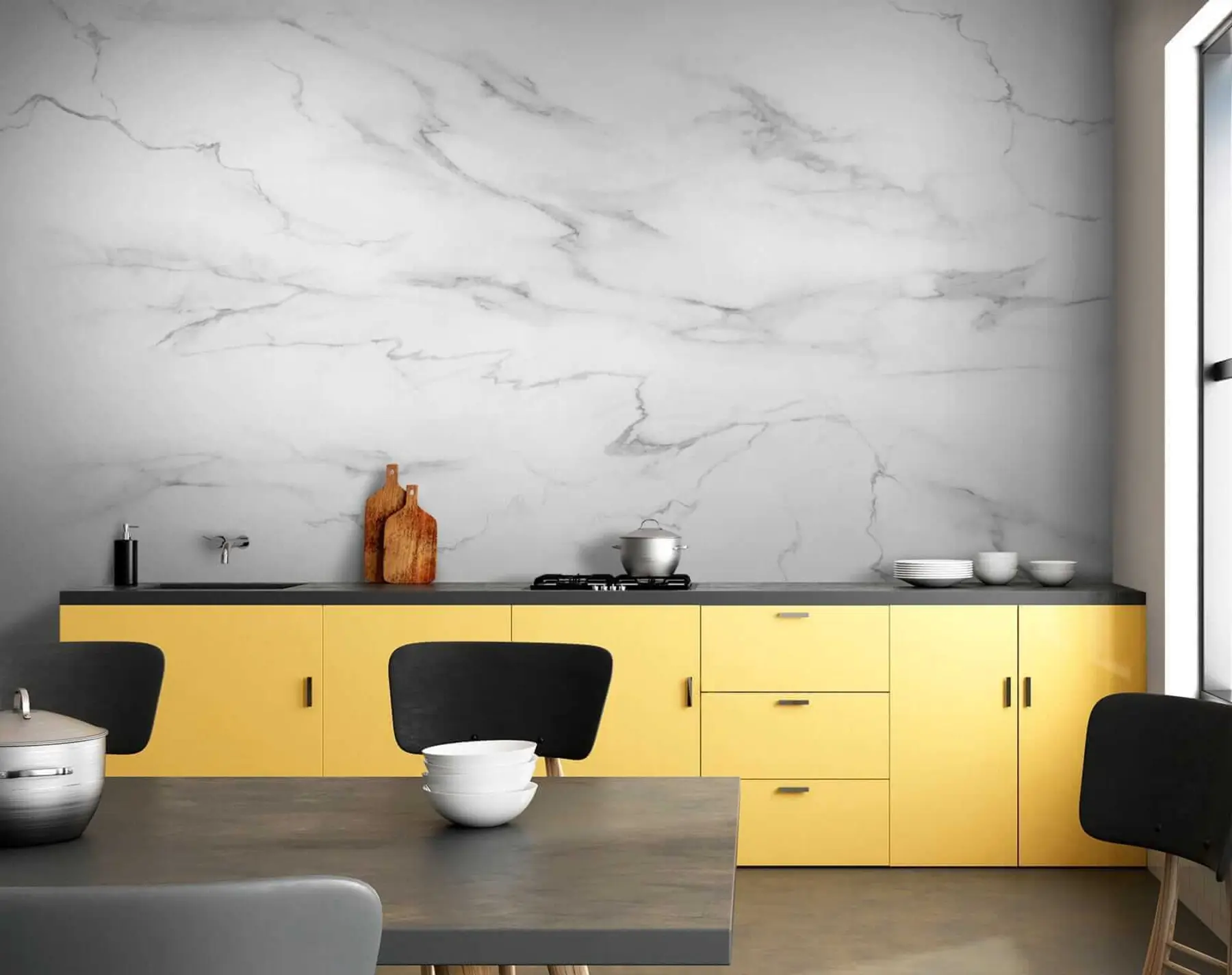 wall murals Marble wall u34349