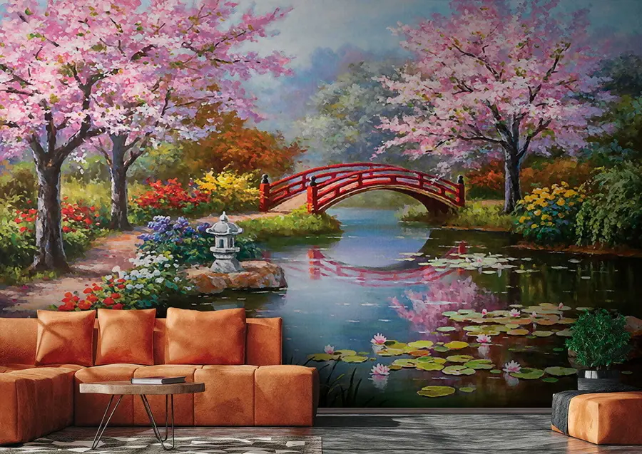 wall murals Japanese garden u35418
