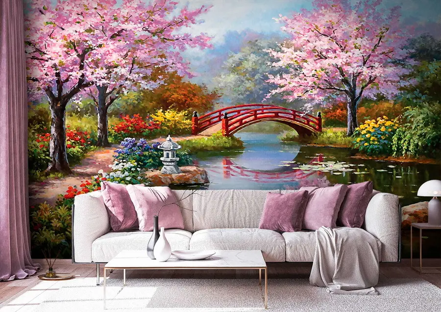 wall murals Japanese garden u35418