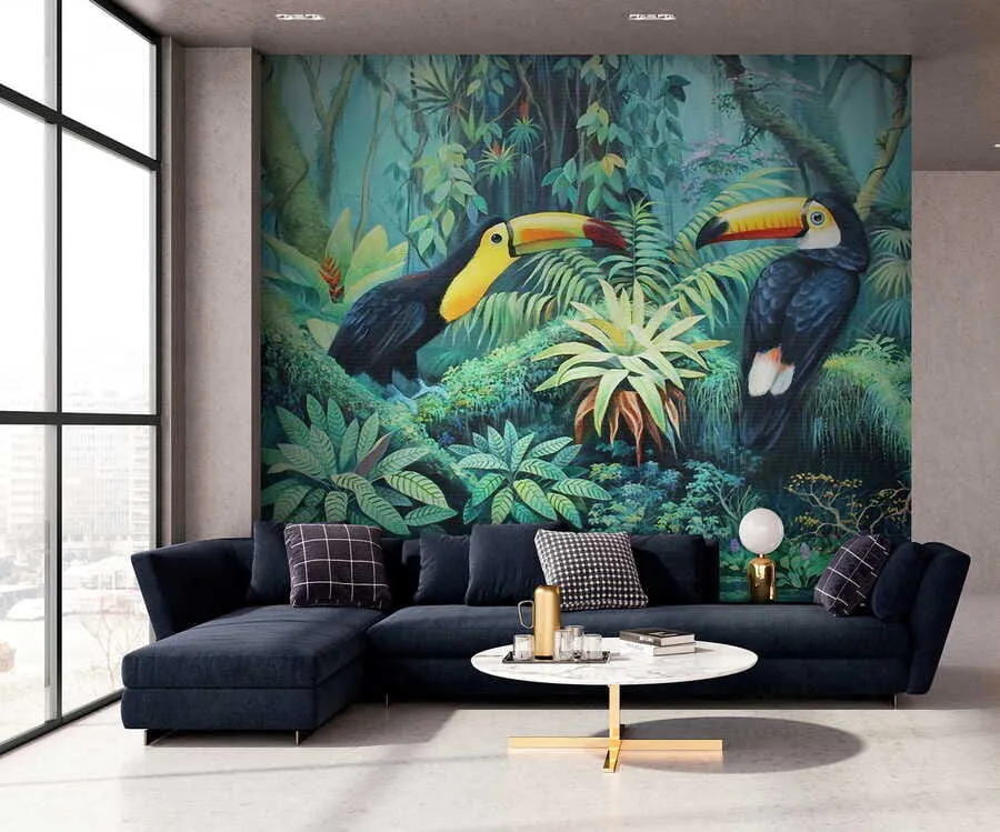 wall murals Tukans in the jungle u36358