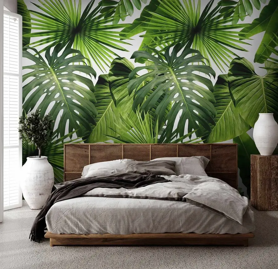 wall murals Tropical greens u37767