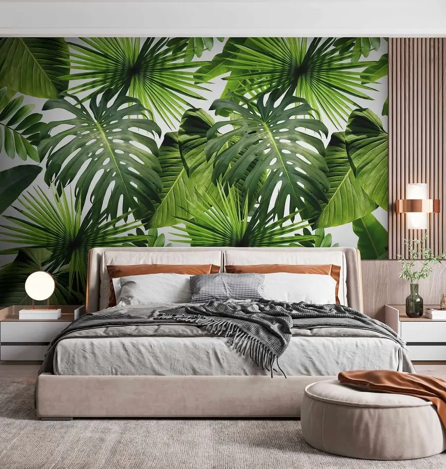 wall murals Tropical greens u37767