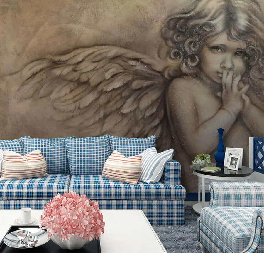 wall murals Pensive cherub u42552