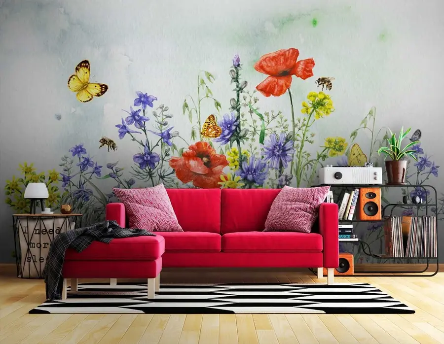 wall murals Summer bouquet u43104