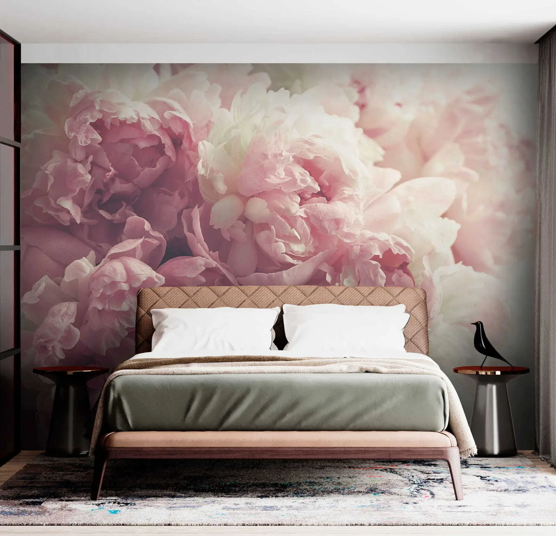 wall murals Flower, petal and pink u44746