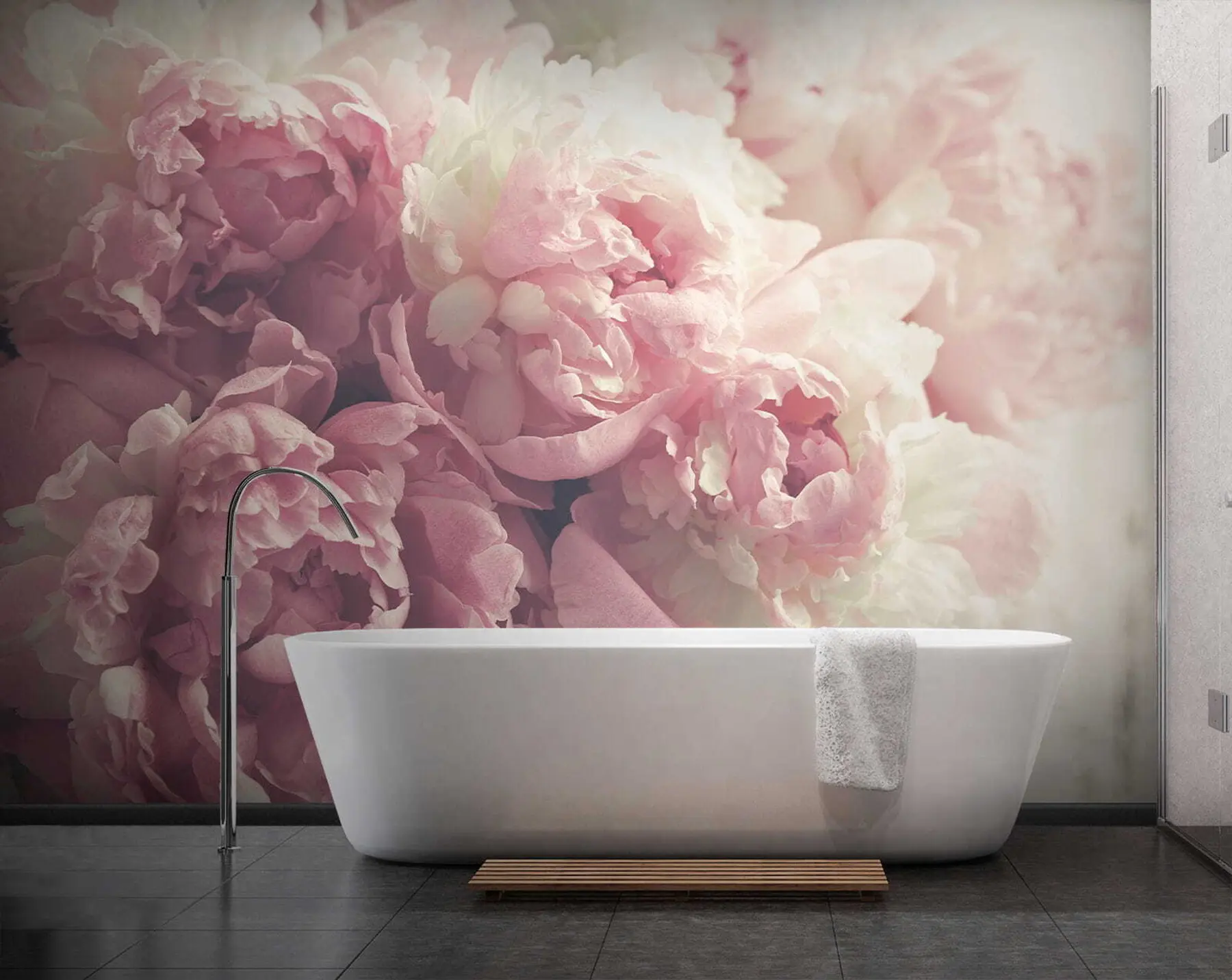 wall murals Flower, petal and pink u44746