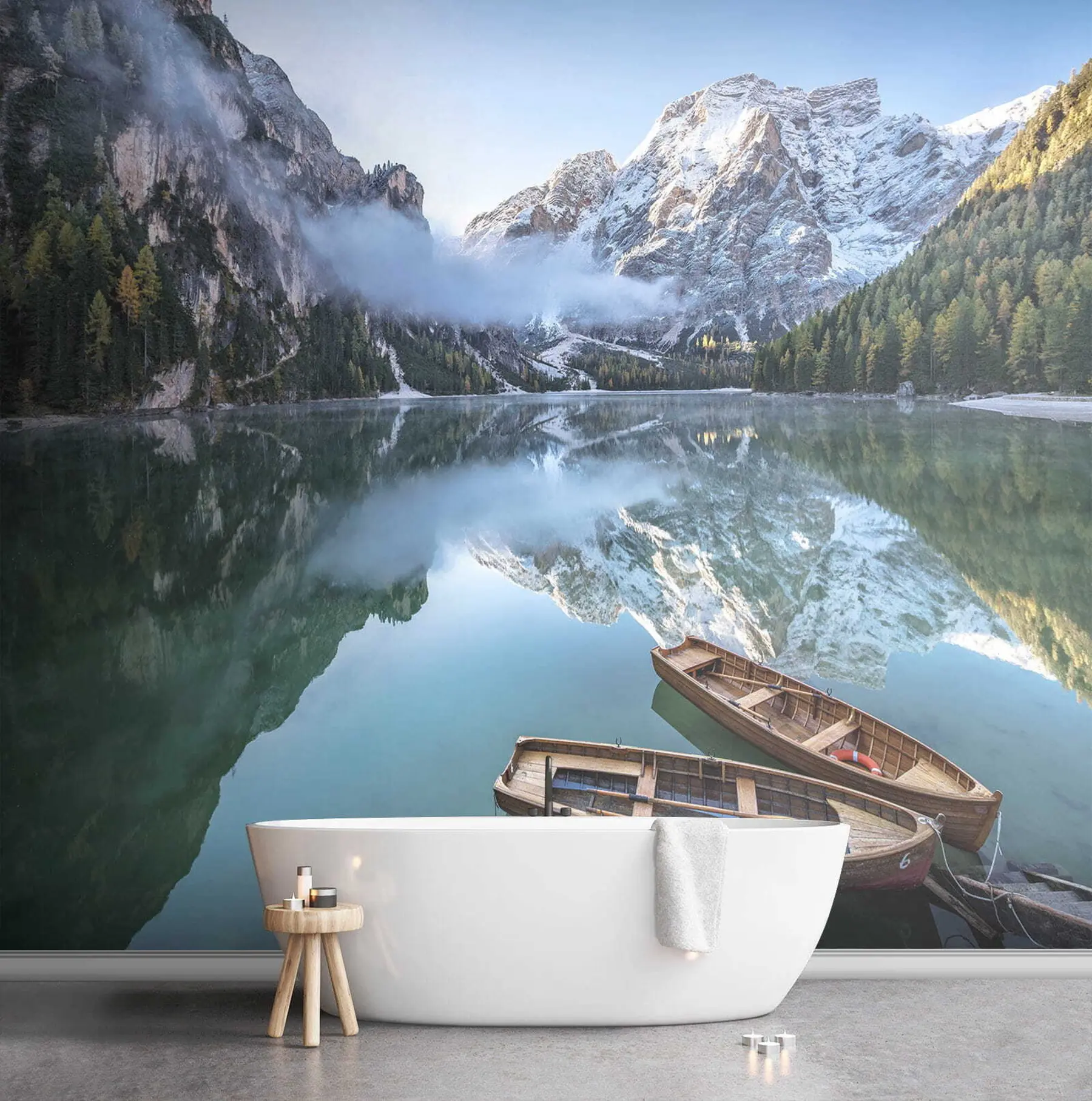 wall murals Water, sky and mountain u44826