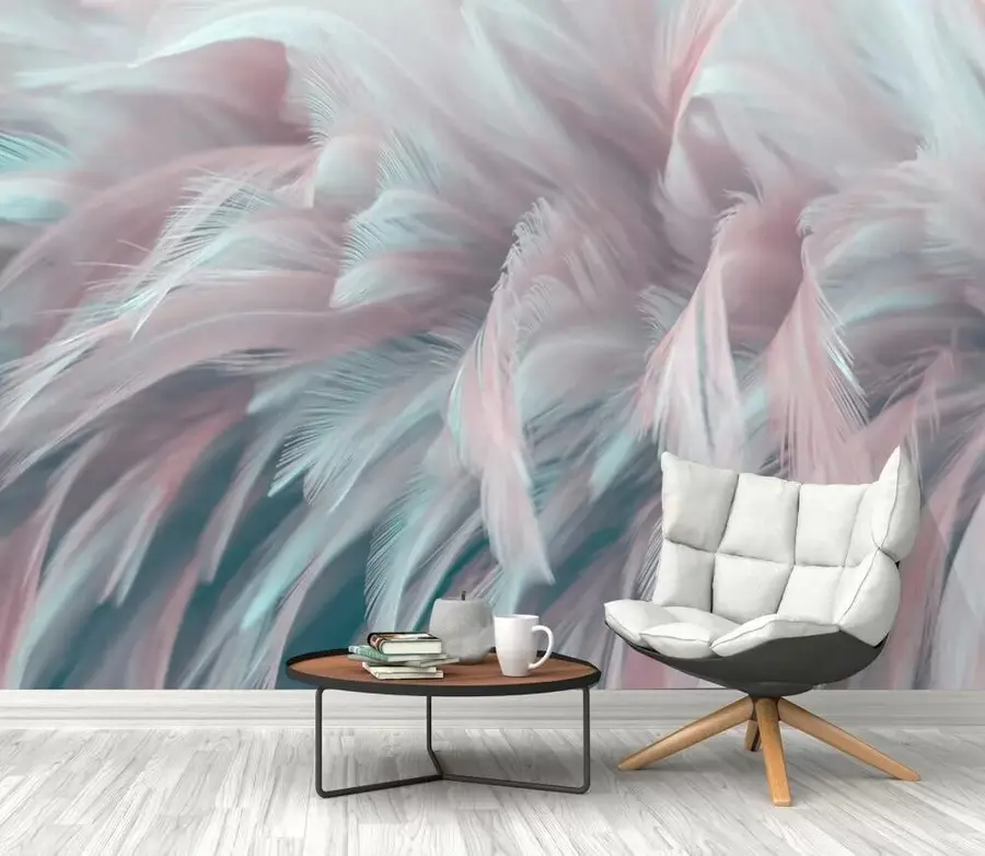 wall murals Plant, azure and petal u45689