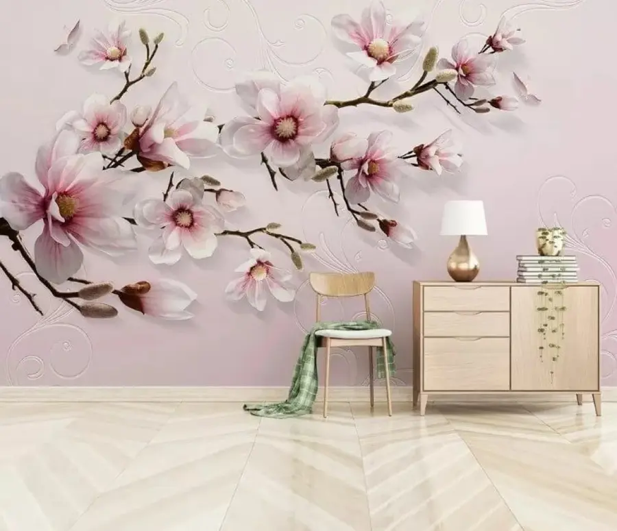 wall murals Blooming tree u47486