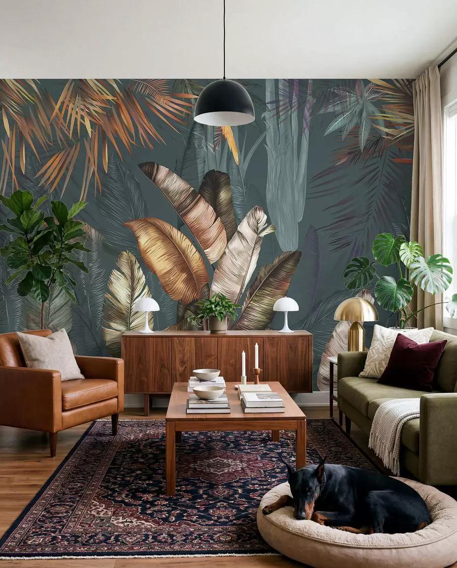 wall murals Gilded Tropics u50468