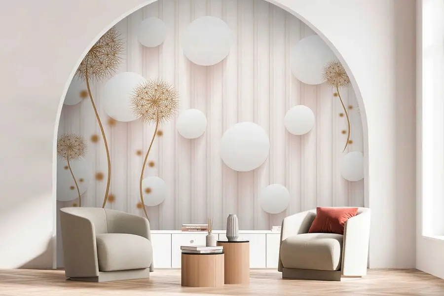 wall murals Balls and dandelions u52503