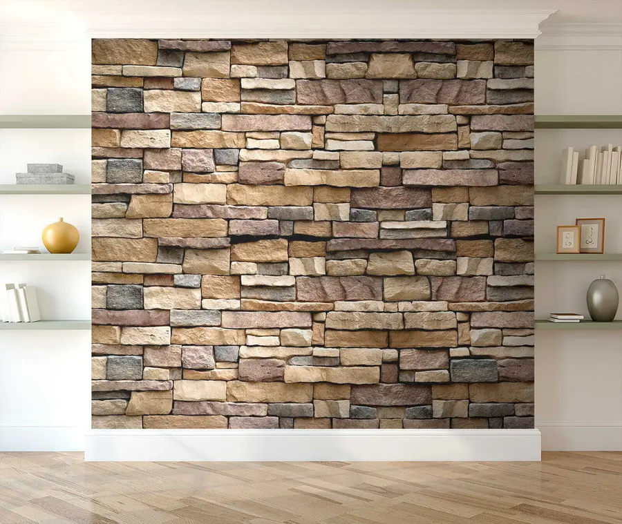 wall murals Stone wall u52545