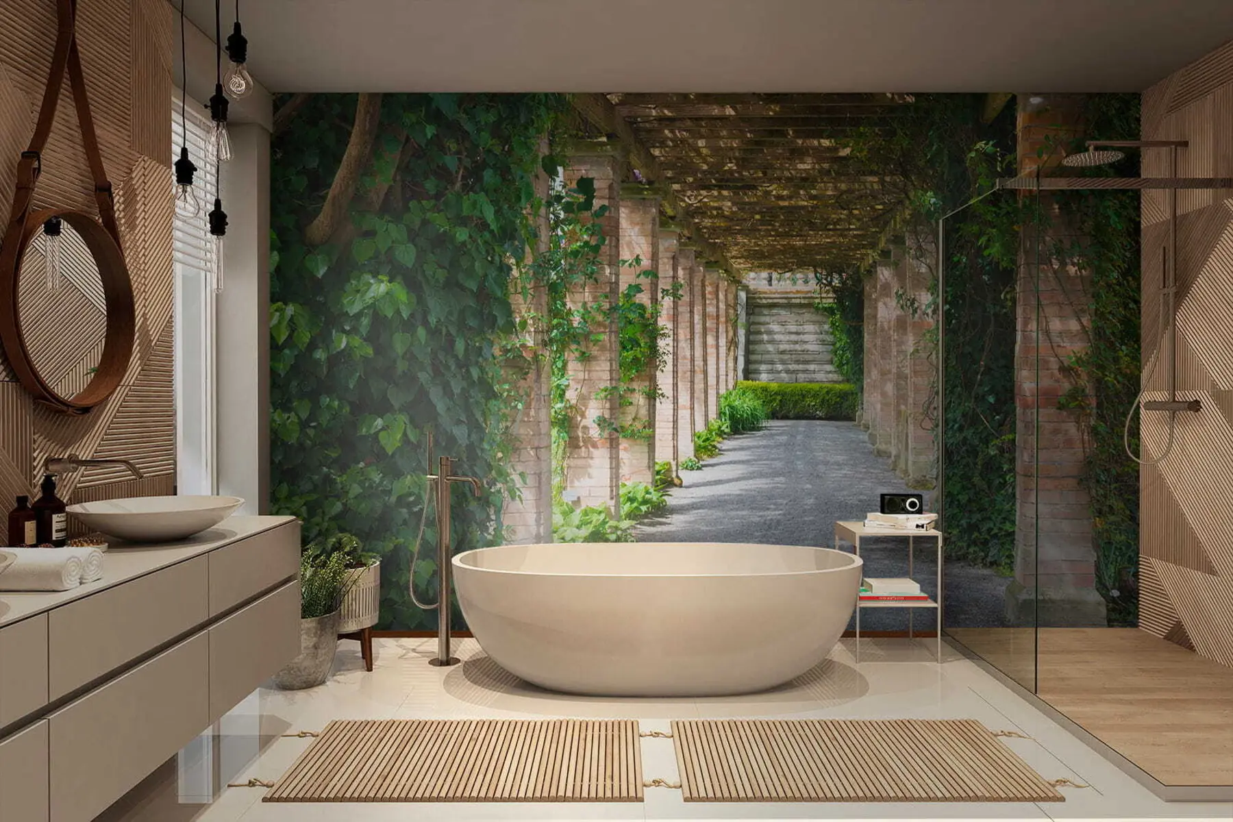 wall murals Italian courtyard u53299