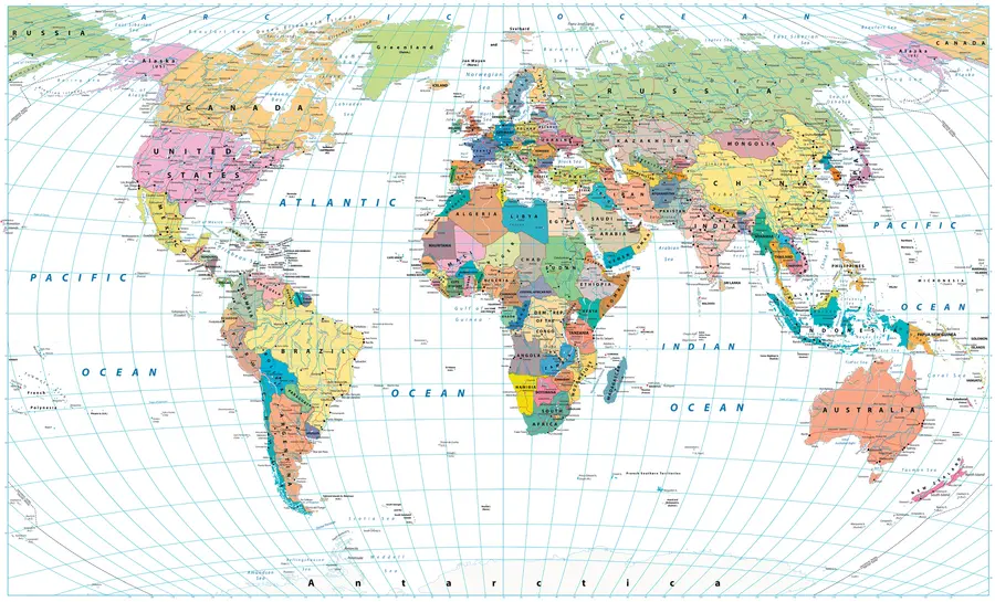 wall murals World map u53652