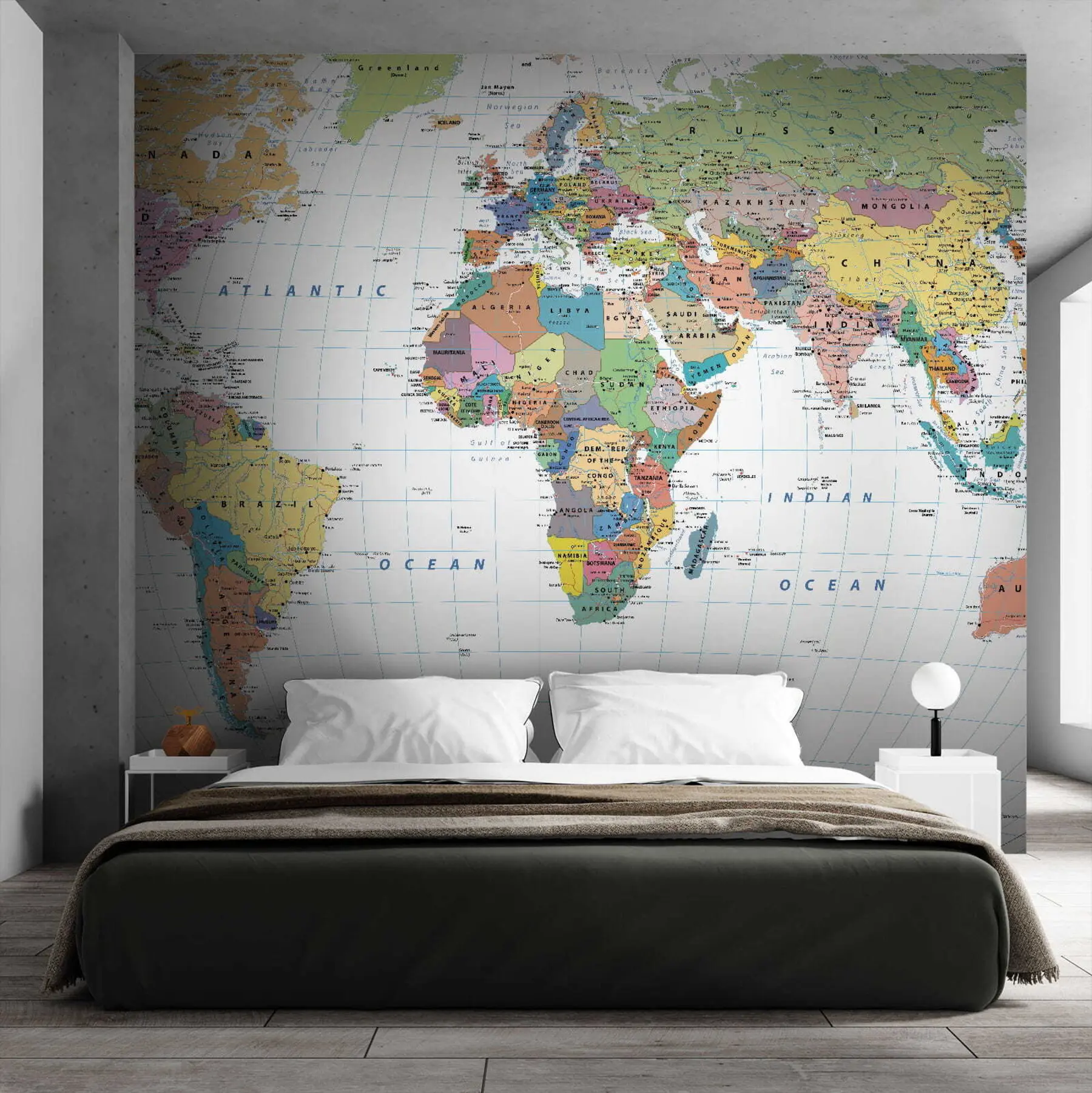 wall murals World map u53652