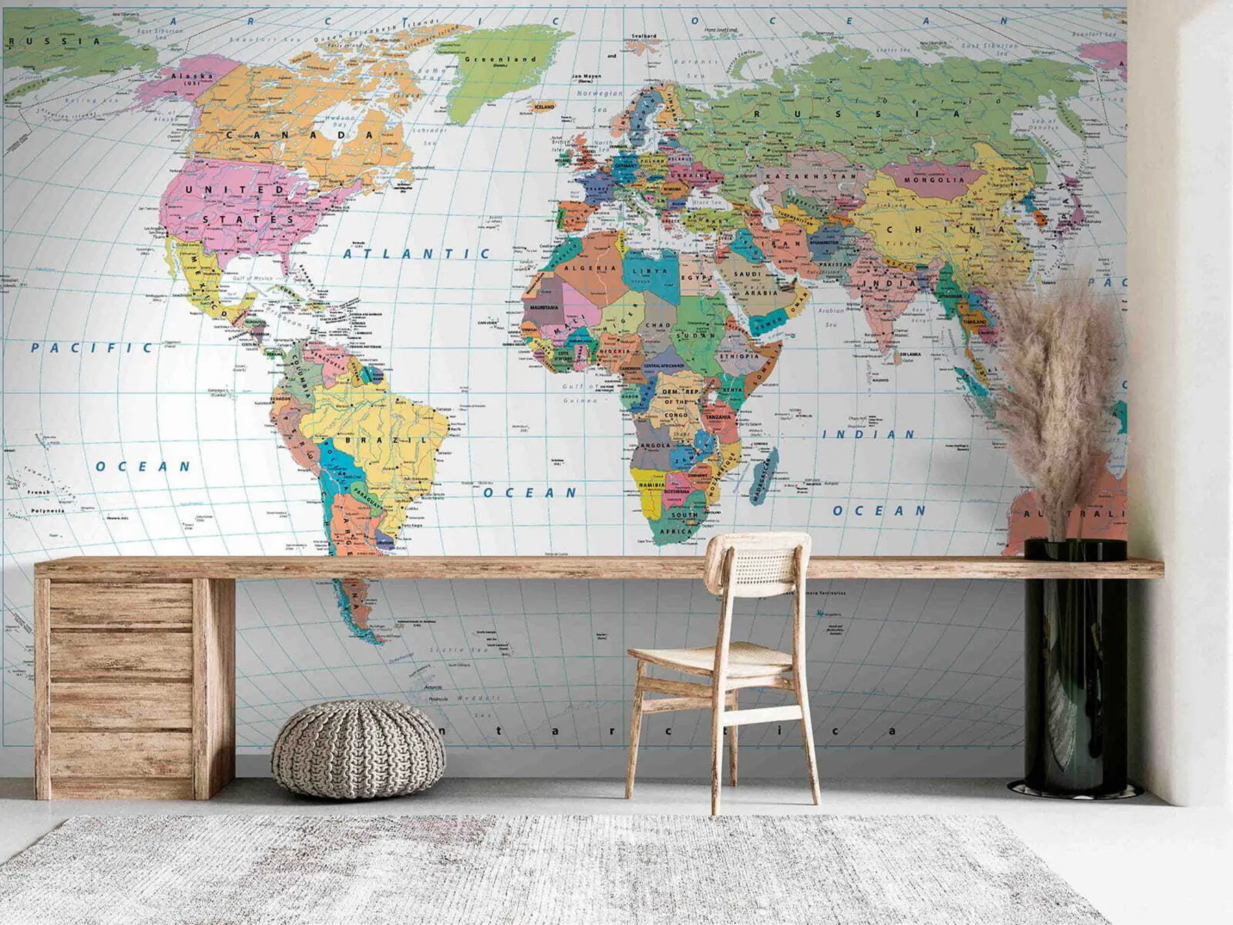 wall murals World map u53652