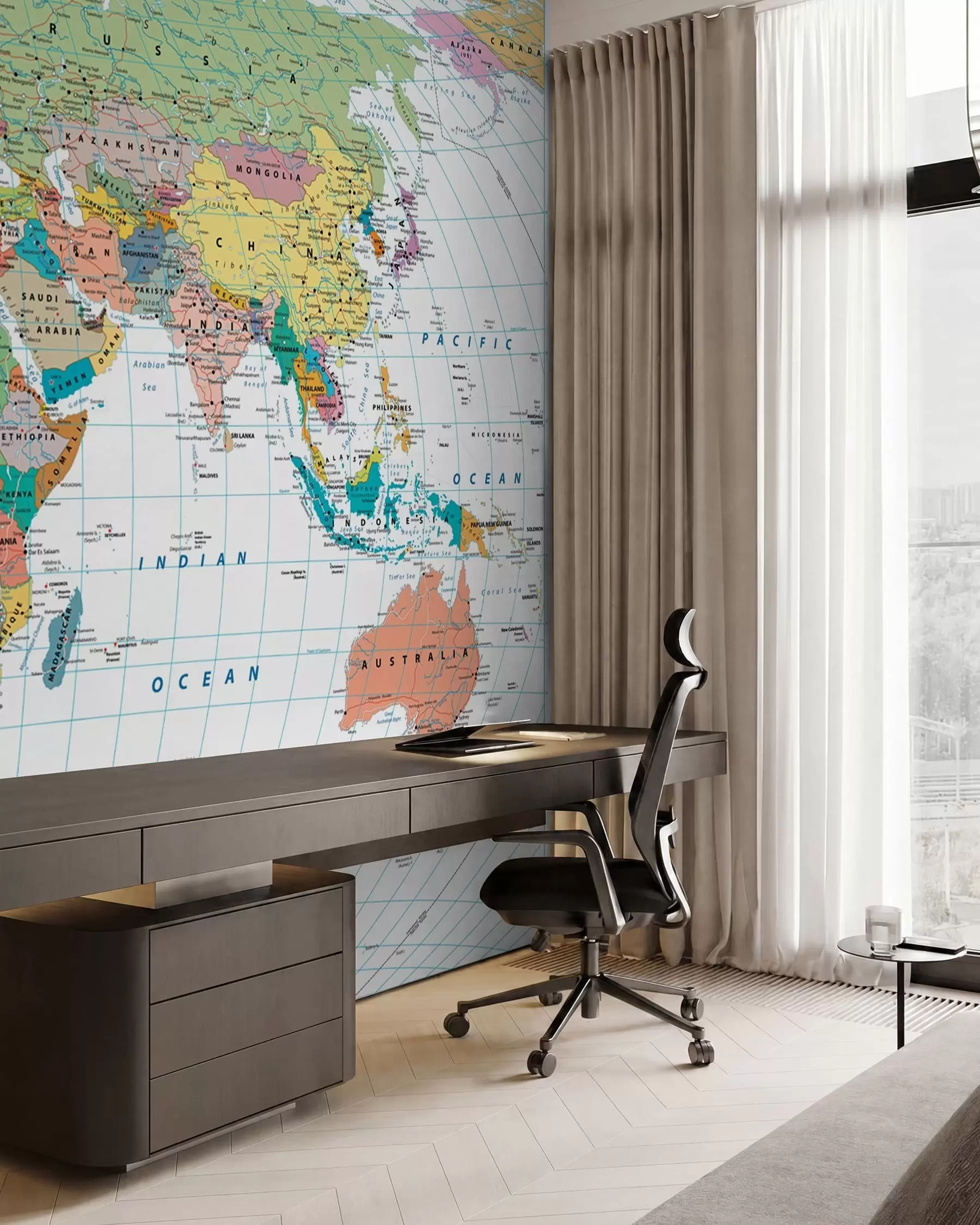 wall murals World map u53652