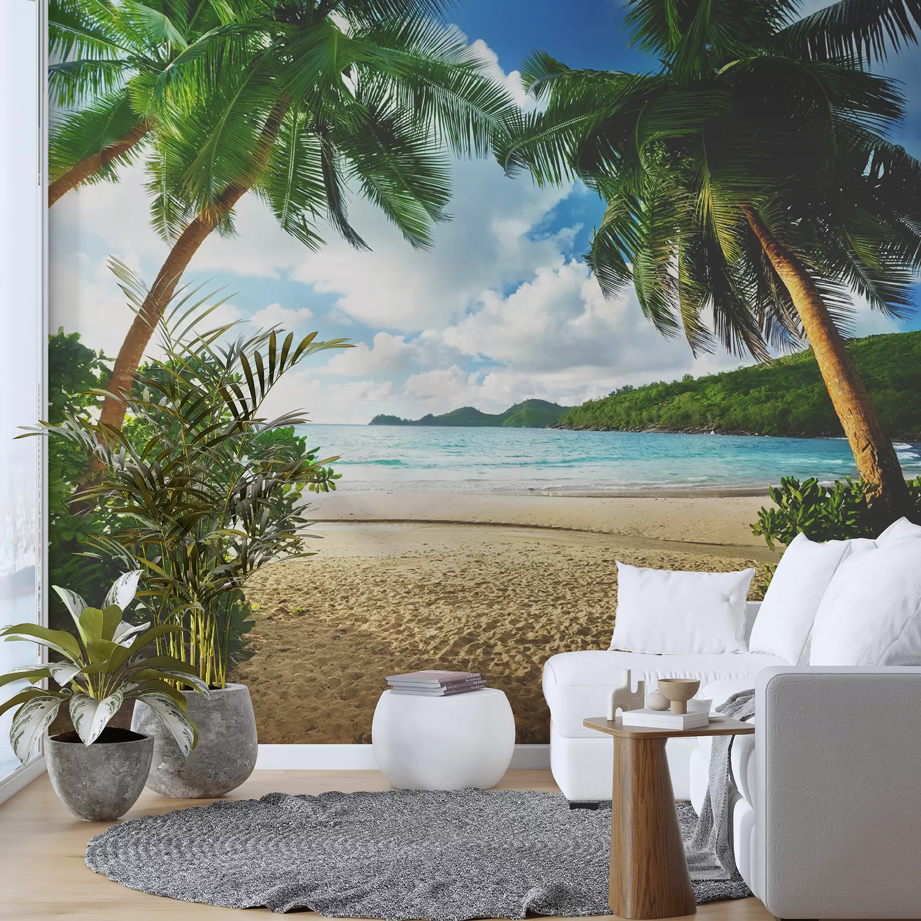 wall murals Cloud, sky and plant u53753