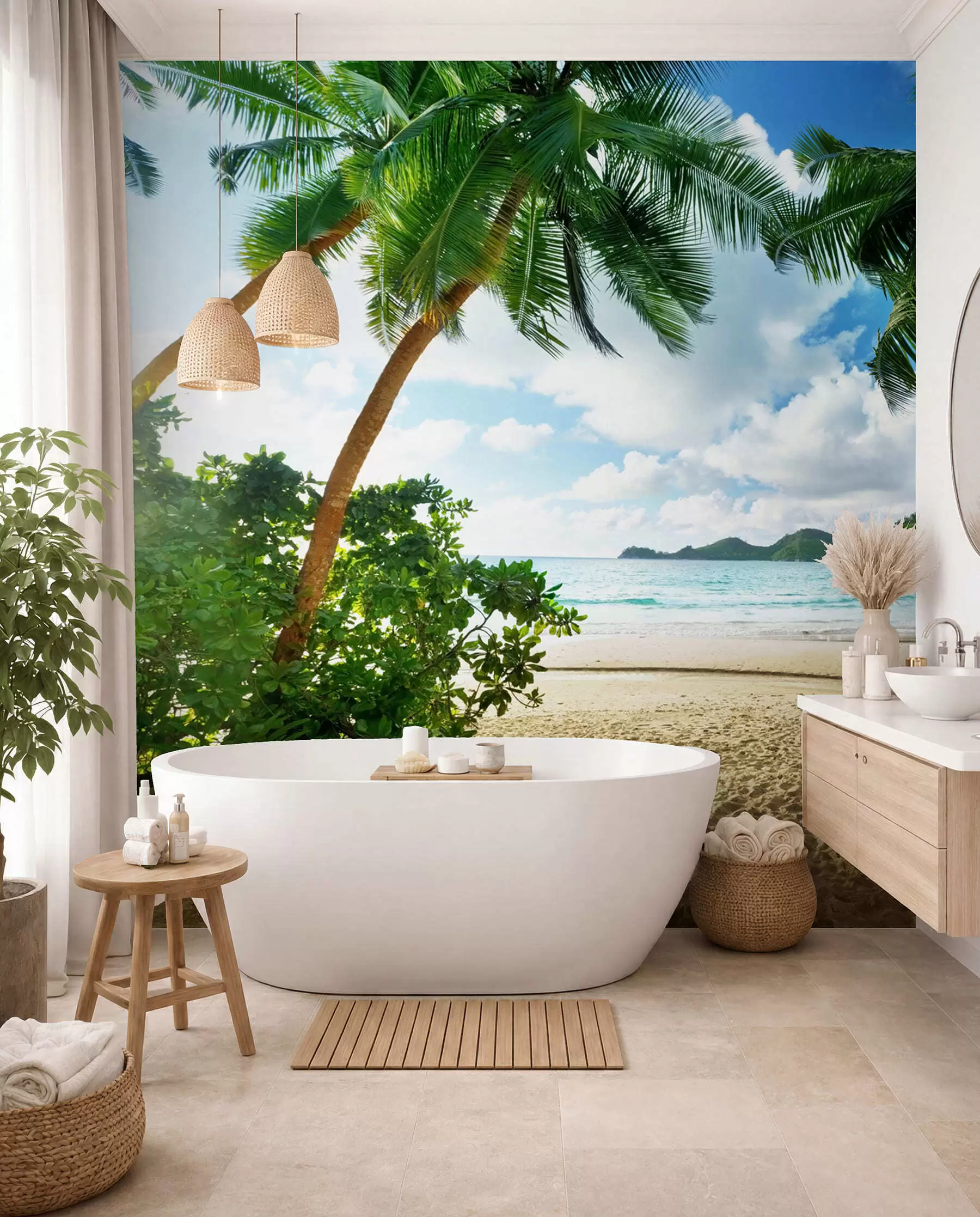 wall murals Cloud, sky and plant u53753