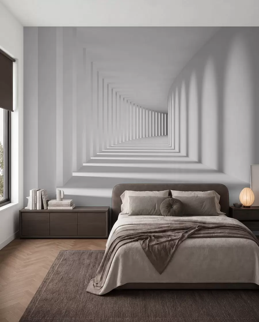 wall murals Grey, art and parallel u55301