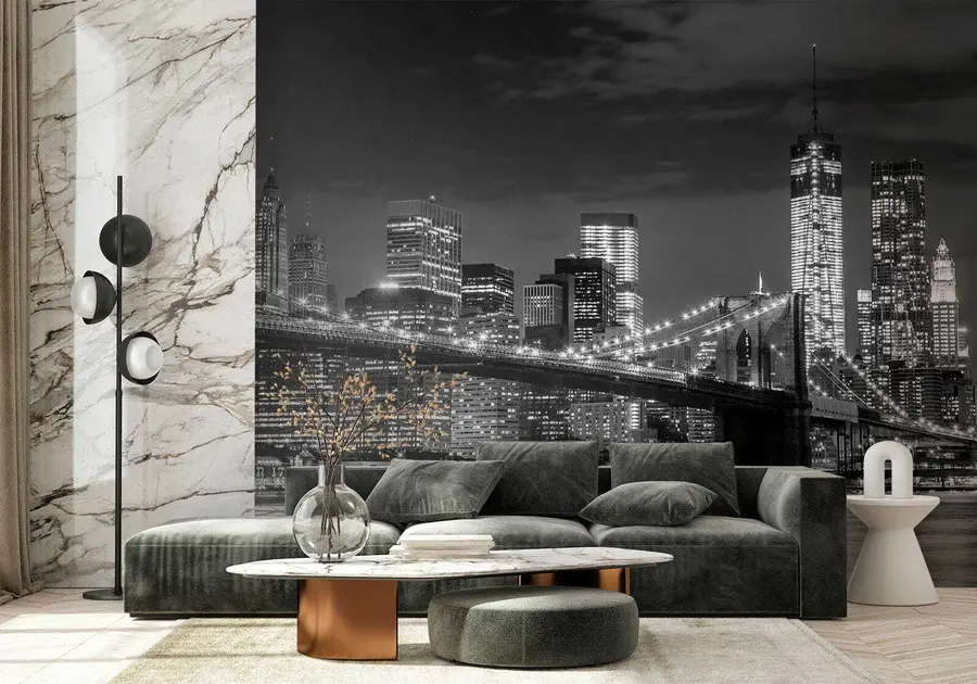 wall murals Water, skyscraper and building u56428