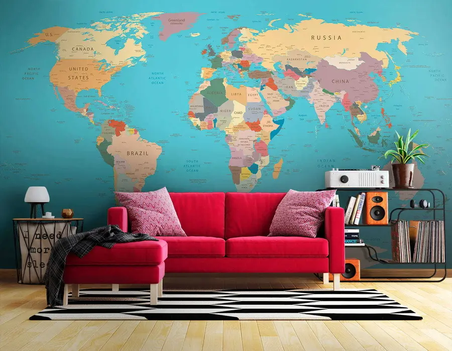 wall murals World map u57440