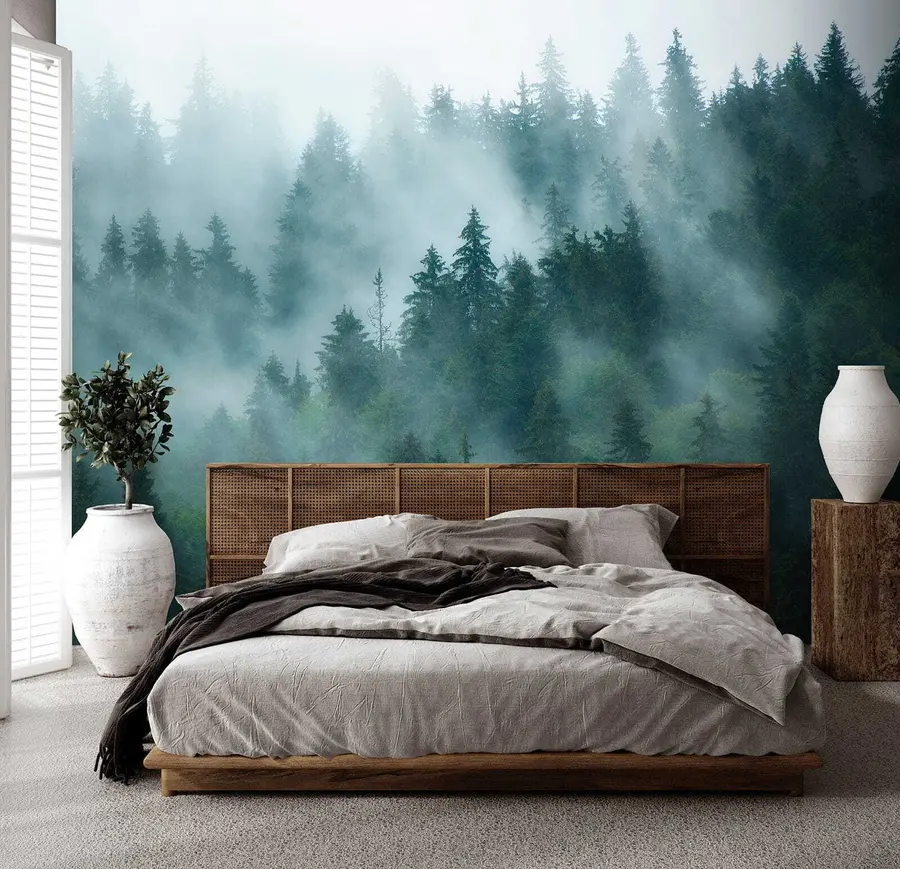 wall murals Foggy forest u57914
