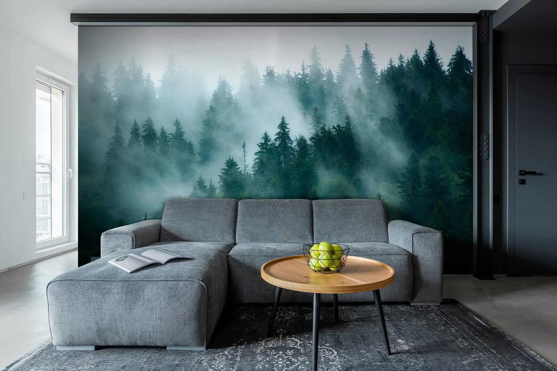 wall murals Foggy forest u57914