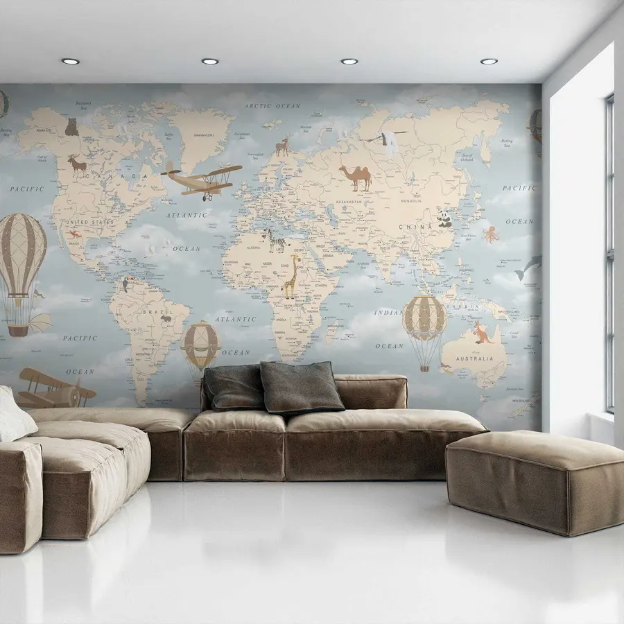 wall murals World, map and atlas u60135
