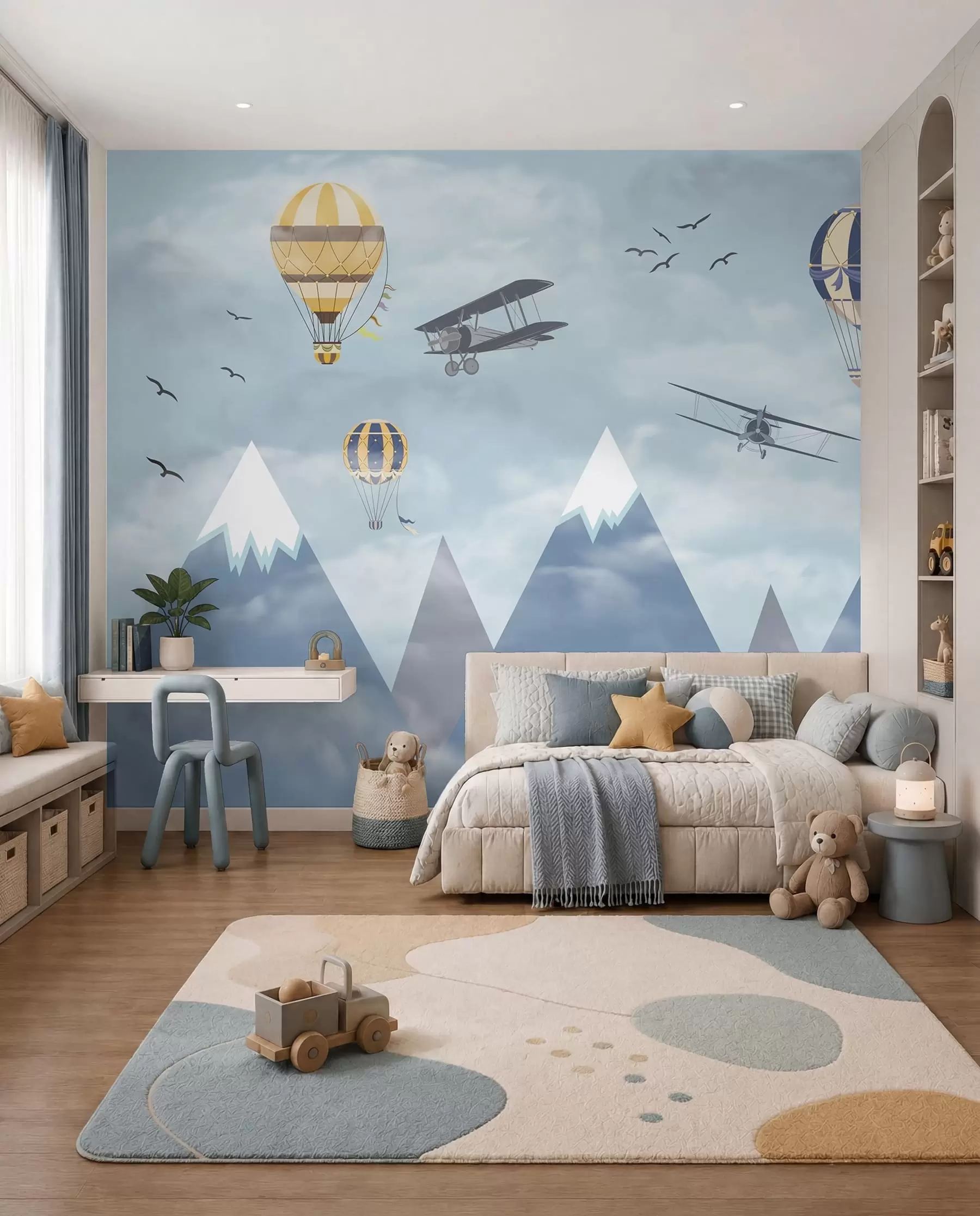 wall murals Little Alpine Aviators u60492