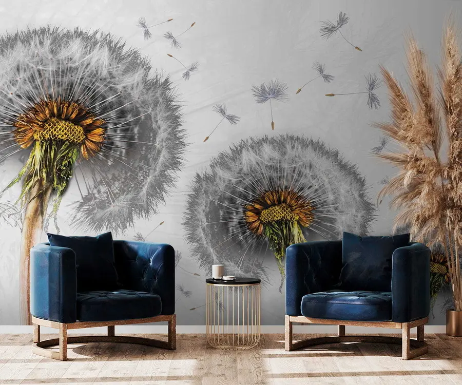 wall murals Plant, flower and insect u61442