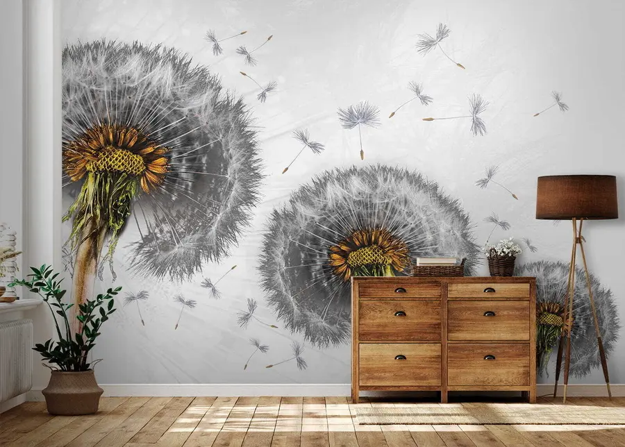 wall murals Plant, flower and insect u61442