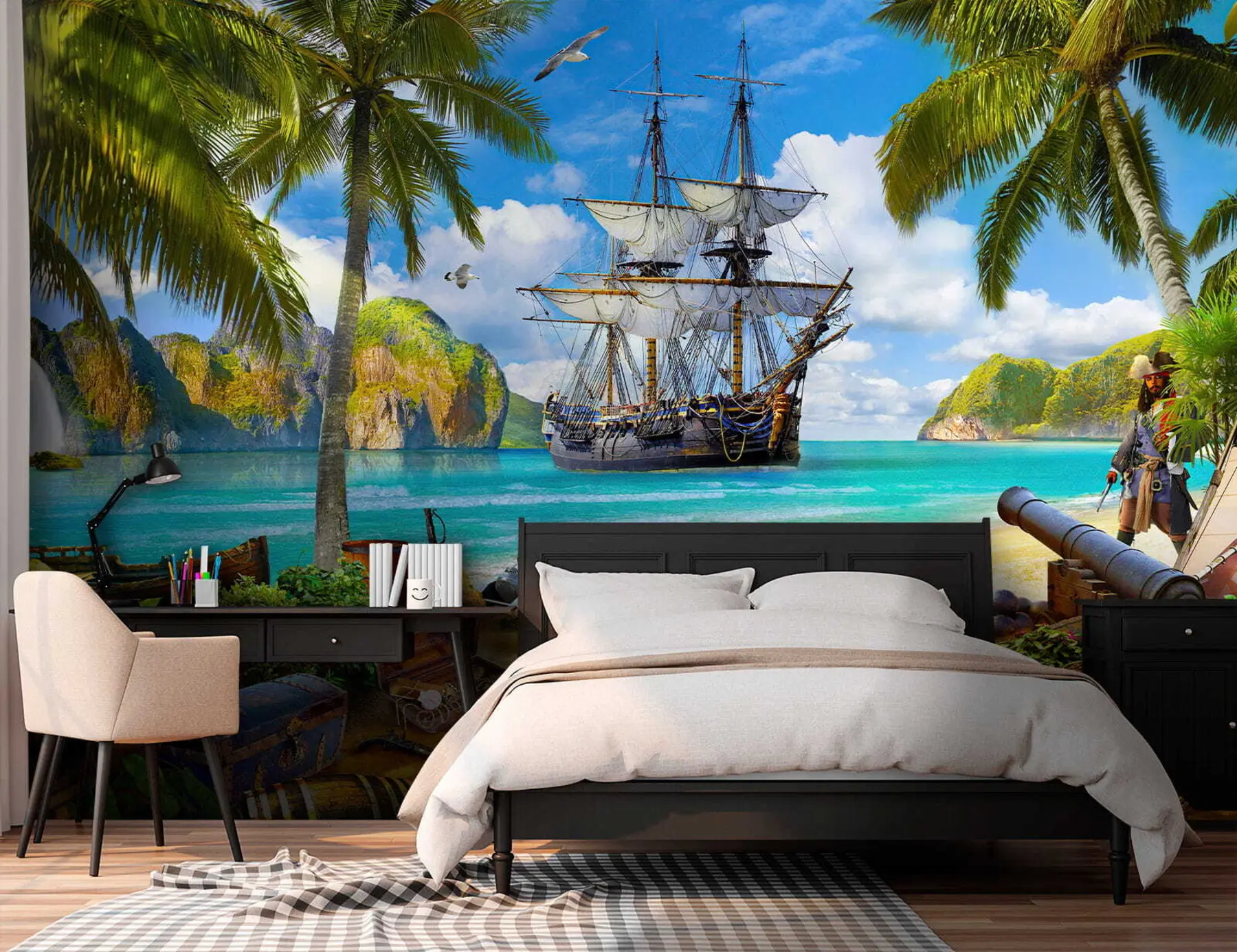 wall murals Pirate ship u62419