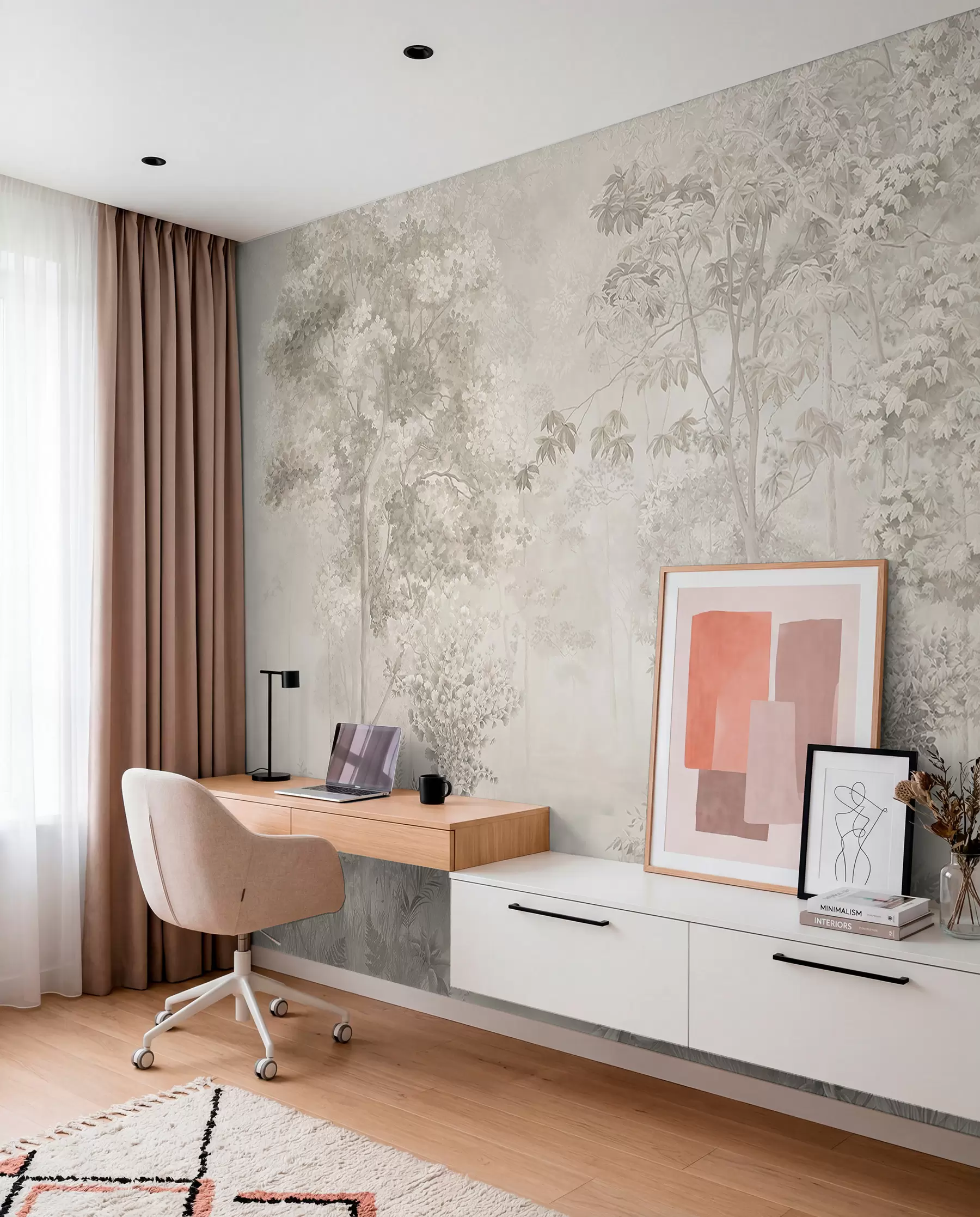 wall murals Charming forest u78448